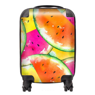 Warren Reed Designer Watermelon Design SuitcaseSmall from B&Q