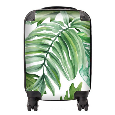 Warren Reed Designer Exotic Rainforest Leaves SuitcaseSmall from B&Q