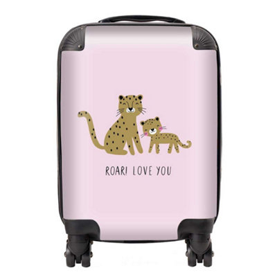 Warren Reed Designer Roar Love You Design  SuitcaseSmall from B&Q