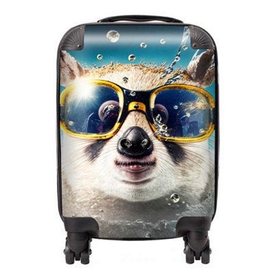 Warren Reed Designer Dormouse Splashart SuitcaseSmall from B&Q