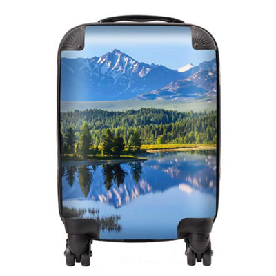Warren Reed Designer Summer Mountain Lake SuitcaseSmall from B&Q