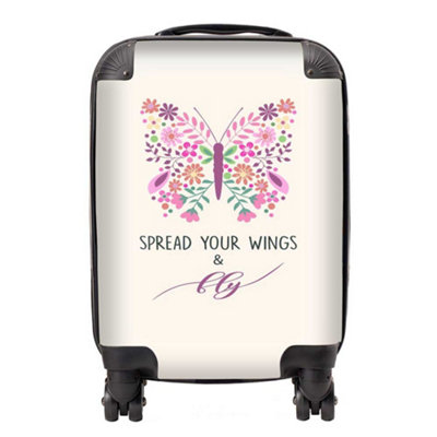 Warren Reed Designer Spread Your Wings SuitcaseSmall from B&Q