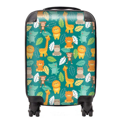 Warren Reed Designer Jungle Animals SuitcaseSmall from B&Q