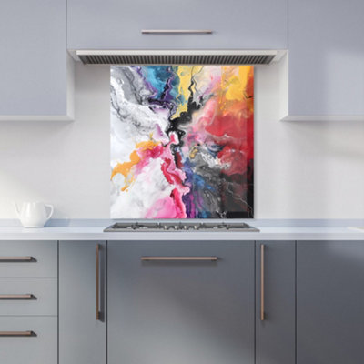 B&Q -  Explosive Colour Cascade Kitchen Splashback