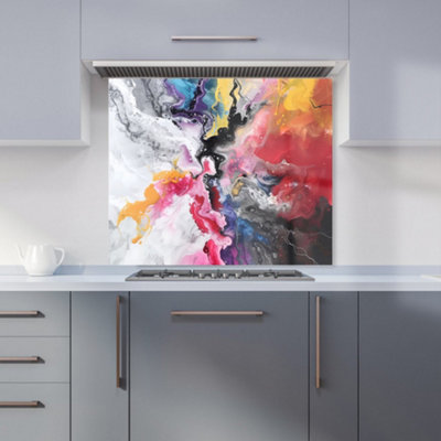 B&Q -  Explosive Colour Cascade Kitchen Splashback