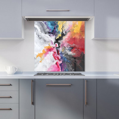 B&Q -  Explosive Colour Cascade Kitchen Splashback