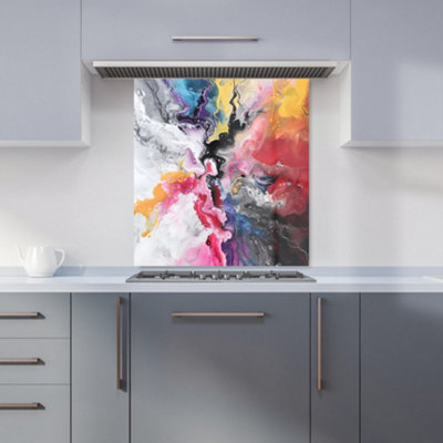 B&Q -  Explosive Colour Cascade Kitchen Splashback