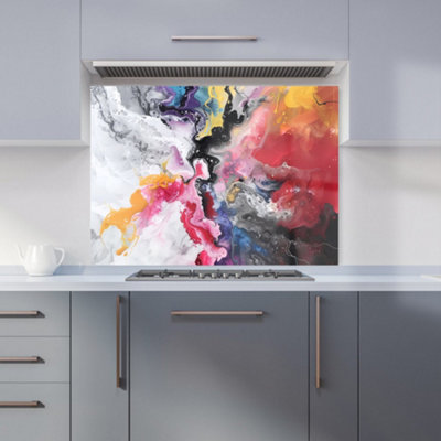 B&Q -  Explosive Colour Cascade Kitchen Splashback