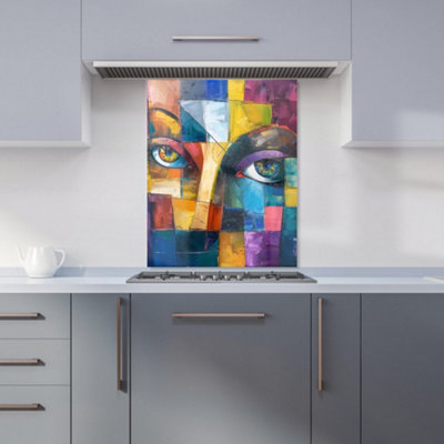 Warren Reed Designer Fragmented Vision: Eyes Of The Soul Kitchen Splashback from B&Q