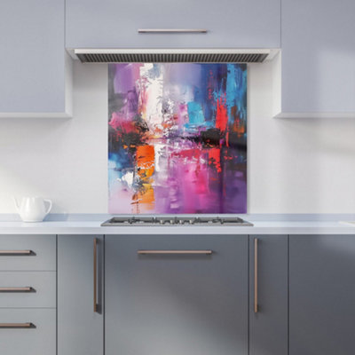 Warren Reed Designer Vibrant Metropolis: A Palette Of Emotions Kitchen Splashback from B&Q