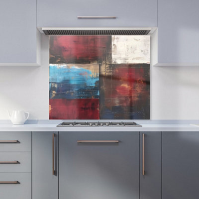 Warren Reed Designer Rustic Harmony In Bold Colours Kitchen Splashback from B&Q