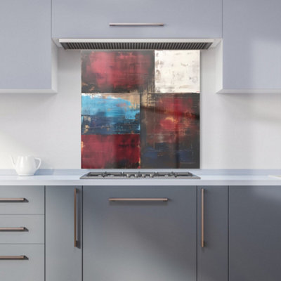 Warren Reed Designer Rustic Harmony In Bold Colours Kitchen Splashback from B&Q