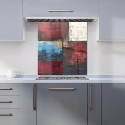 Warren Reed Designer Rustic Harmony In Bold Colours Kitchen Splashback from B&Q