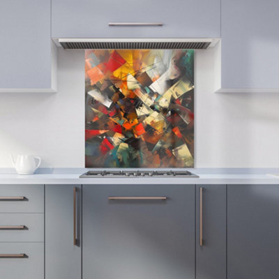 Warren Reed Designer Dynamic Chaos: Energy Unleashed Kitchen Splashback from B&Q