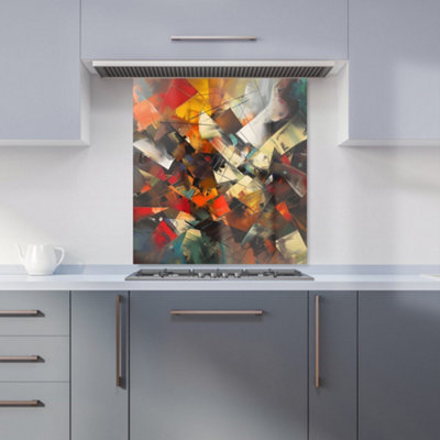 Warren Reed Designer Dynamic Chaos: Energy Unleashed Kitchen Splashback from B&Q