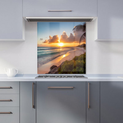 Warren Reed Designer Sunrise On The Beach Kitchen Splashback