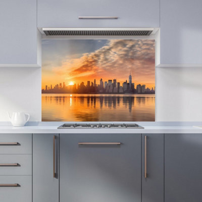 Warren Reed Designer New York At Sunrise Kitchen Splashback from B&Q