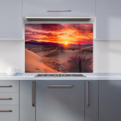 Warren Reed Designer Sunset In The Desert Kitchen Splashback from B&Q