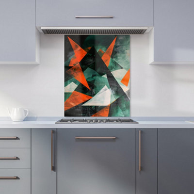 Warren Reed Designer Curved Geometry Kitchen Splashback from B&Q
