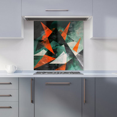 Warren Reed Designer Curved Geometry Kitchen Splashback from B&Q