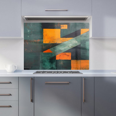 Warren Reed Designer Dynamic Angles Kitchen Splashback from B&Q