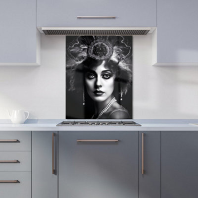 Warren Reed Designer Edwardian Showgirl Splashart Kitchen Splashback from B&Q