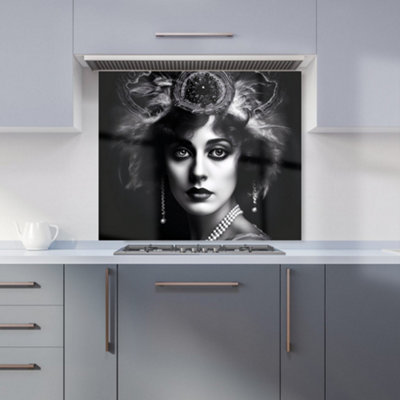 Warren Reed Designer Edwardian Showgirl Splashart Kitchen Splashback from B&Q