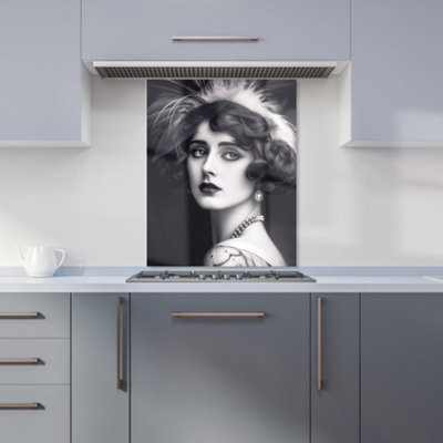 Warren Reed Designer Glamorous Edwardian Showgirl Kitchen Splashback from B&Q