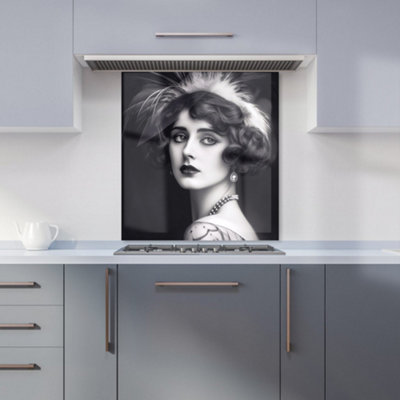 Warren Reed Designer Glamorous Edwardian Showgirl Kitchen Splashback from B&Q