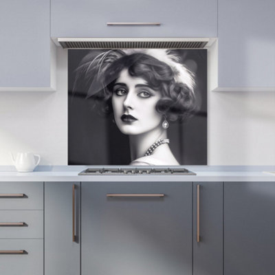 Warren Reed Designer Glamorous Edwardian Showgirl Kitchen Splashback from B&Q