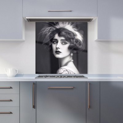 Warren Reed Designer Glamorous Edwardian Showgirl Kitchen Splashback from B&Q
