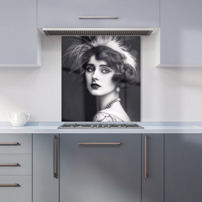 Warren Reed Designer Glamorous Edwardian Showgirl Kitchen Splashback from B&Q