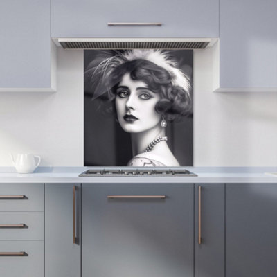 Warren Reed Designer Glamorous Edwardian Showgirl Kitchen Splashback from B&Q