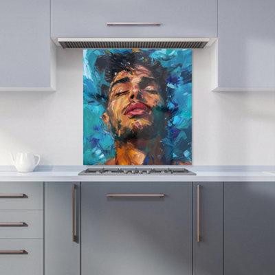 Warren Reed Designer Vivid Serenity Kitchen Splashback from B&Q