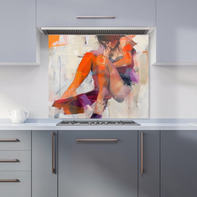 Warren Reed Designer Poised In Reflection Kitchen Splashback from B&Q