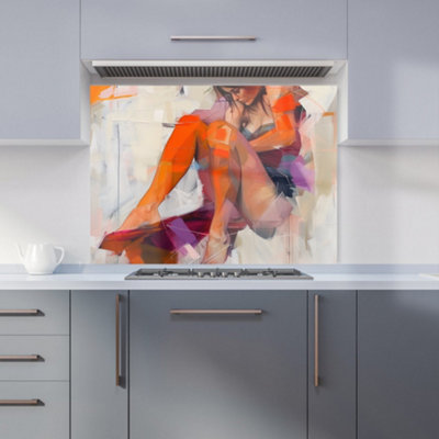 Warren Reed Designer Poised In Reflection Kitchen Splashback from B&Q