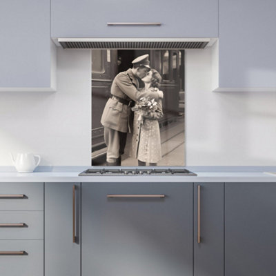 Warren Reed Designer Time To Say Goodbye Kitchen Splashback from B&Q