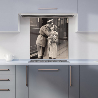 Warren Reed Designer Time To Say Goodbye Kitchen Splashback from B&Q
