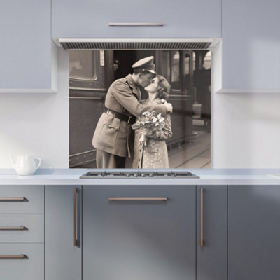 Warren Reed Designer Time To Say Goodbye Kitchen Splashback from B&Q