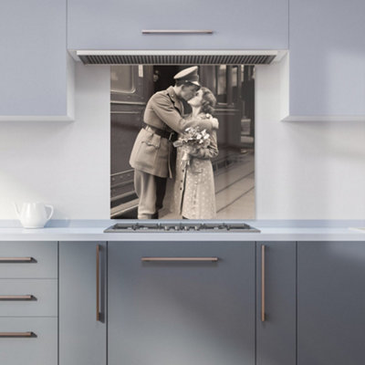 Warren Reed Designer Time To Say Goodbye Kitchen Splashback from B&Q