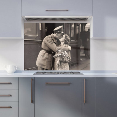 Warren Reed Designer Time To Say Goodbye Kitchen Splashback from B&Q