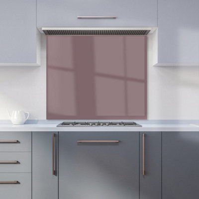 Warren Reed Designer Smoky Lavendar Premium Glass Kitchen Splashback W700mm X H750mm from B&Q