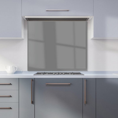 Warren Reed Designer Slate Grey Premium Glass Kitchen Splashback W900mm X H750mm from B&Q