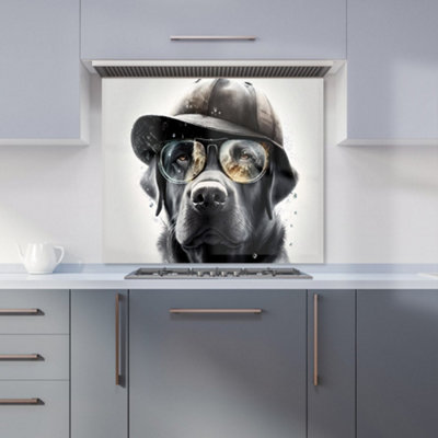 B&Q -  Labrador Retriever Dog Premium Glass Kitchen Splashback W600mm X H650mm