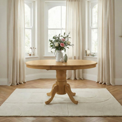 Furniturebox Uk Padstow Oak Effect 4-6 Seater Extending Dining Table from B&Q