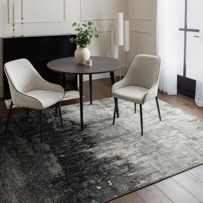 Furniturebox Uk Ruddick Grey Distressed Rug 120X170 from B&Q