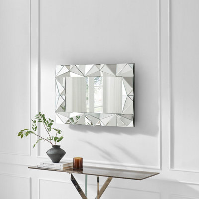 Furniturebox Uk Atlas Vintage Style Medium Rectangle 90X60Cm Mirror from B&Q