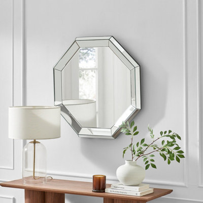 B&Q -  Uk Roux Deco Style Medium Octagon Mirror