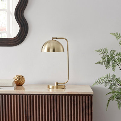 Furniturebox Uk Byron Brass Table Lamp from B&Q
