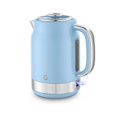 SWAN SK19025BLU RETRO 1.7 LITRE 3KW CORDLESS KETTLE IN BLUE - Image 15